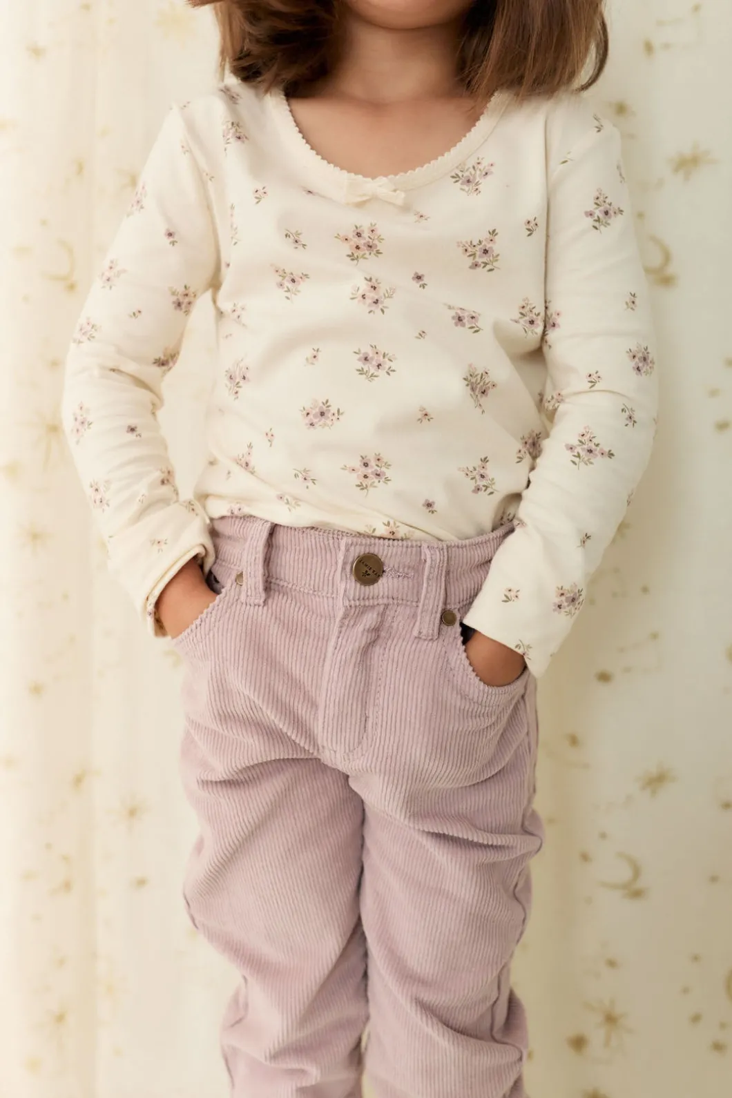 Alison Cord Pant - Heather Haze