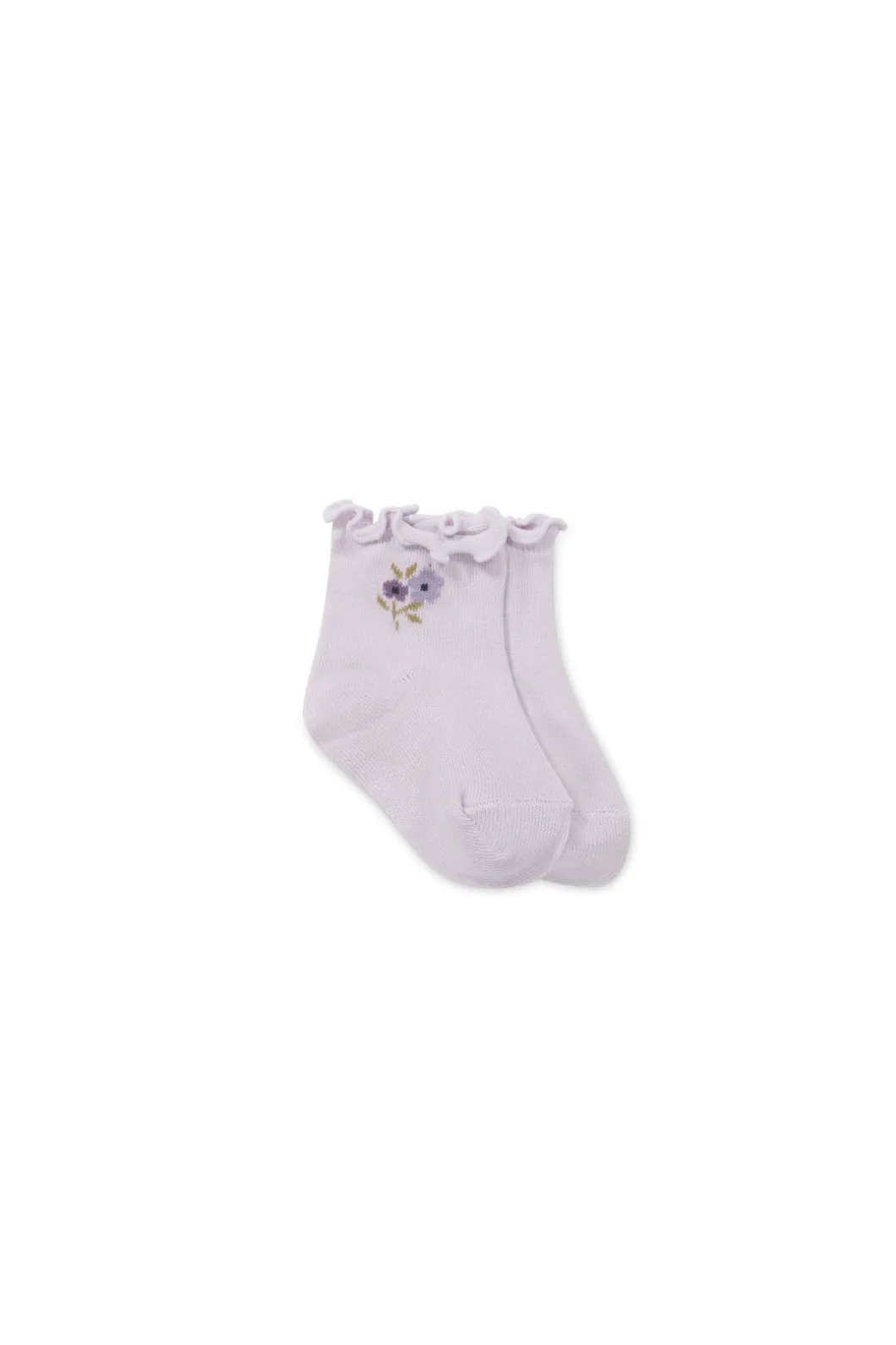 Alison Sock - Dusky Lavender Posie Fields