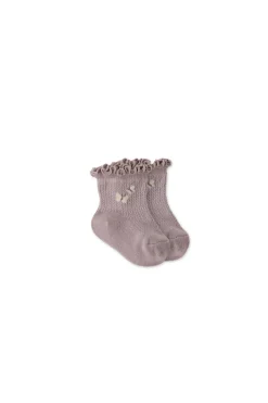 Alison Sock - Violet Tint Flutter