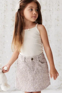 Alison Twill Skirt - Chloe Lilac