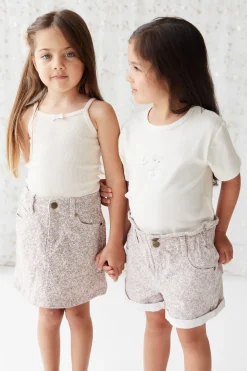 Alison Twill Skirt - Chloe Lilac