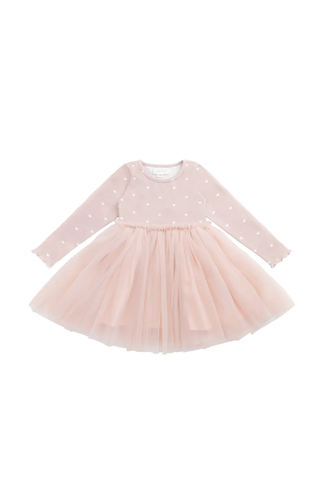 Anna Tulle Dress - Petite Heart Old Rose