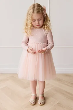 Anna Tulle Dress - Petite Heart Old Rose