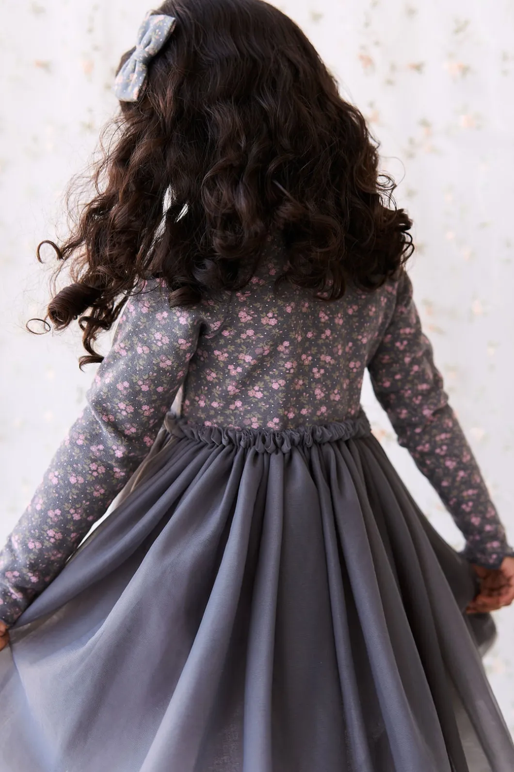 Anna Tulle Dress - Rosalie Floral Lava