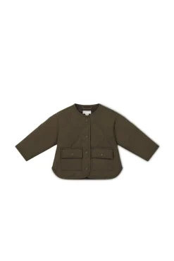 Arie Puffer Jacket - Dark Coffee