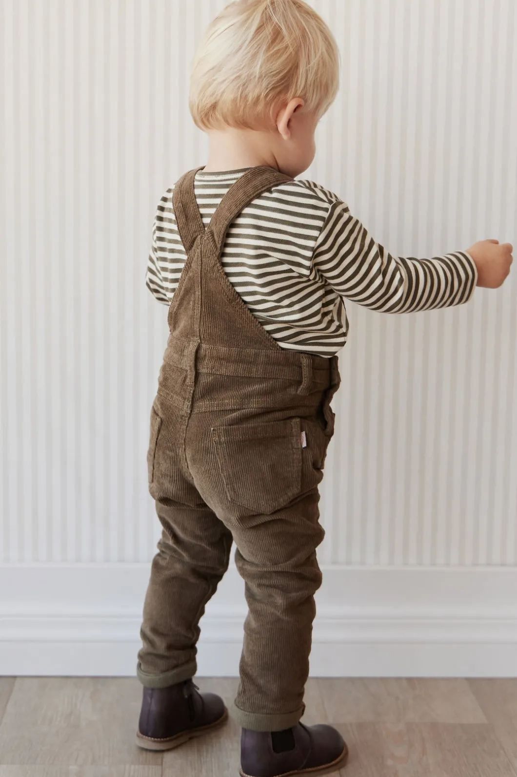 Arlo Cord Overall - Deep Olive