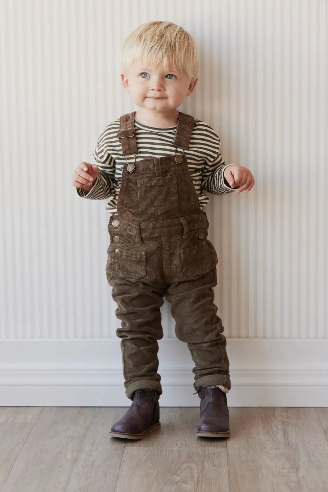 Arlo Cord Overall - Deep Olive