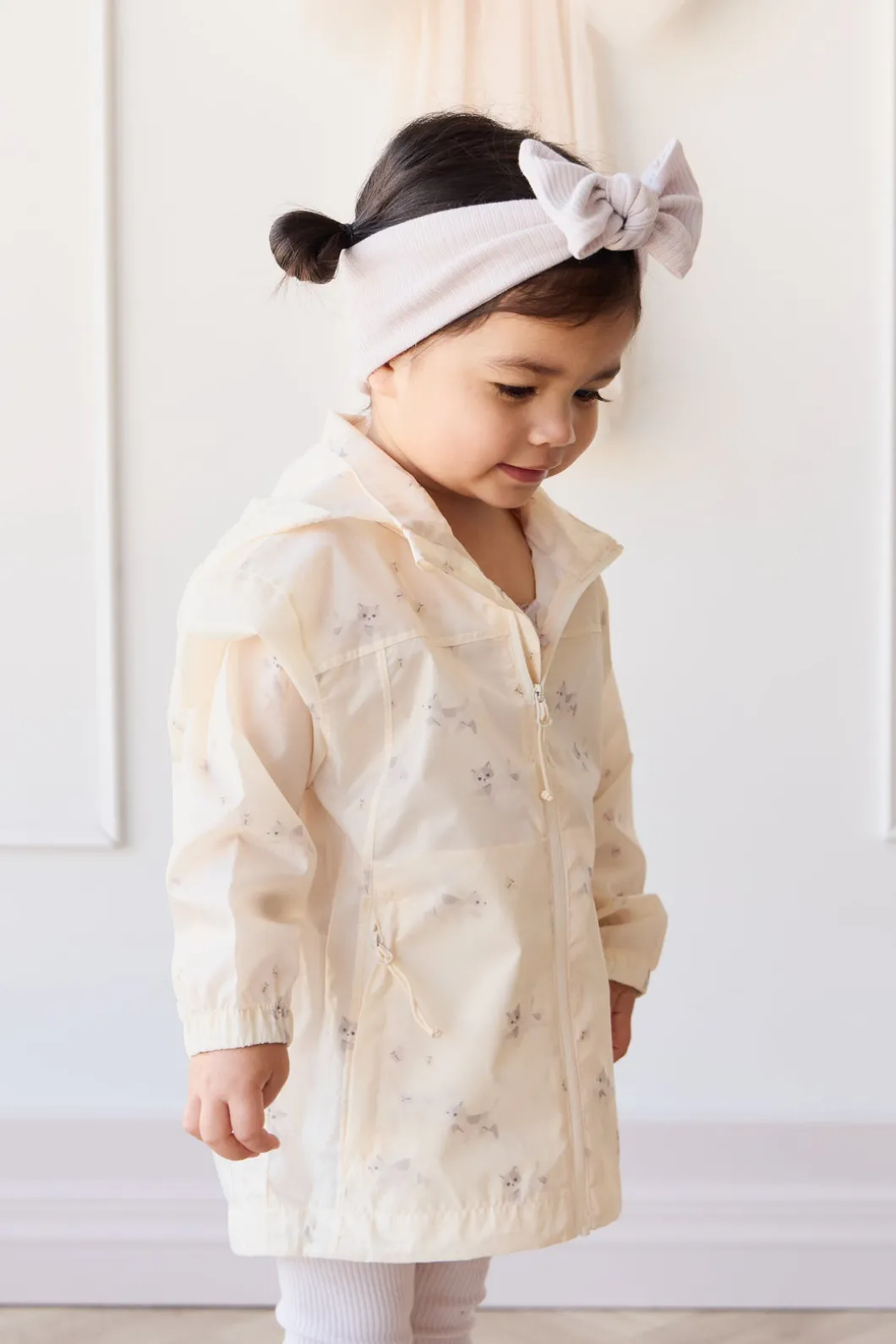Avery Jacket - Playful Kitten Whisper White