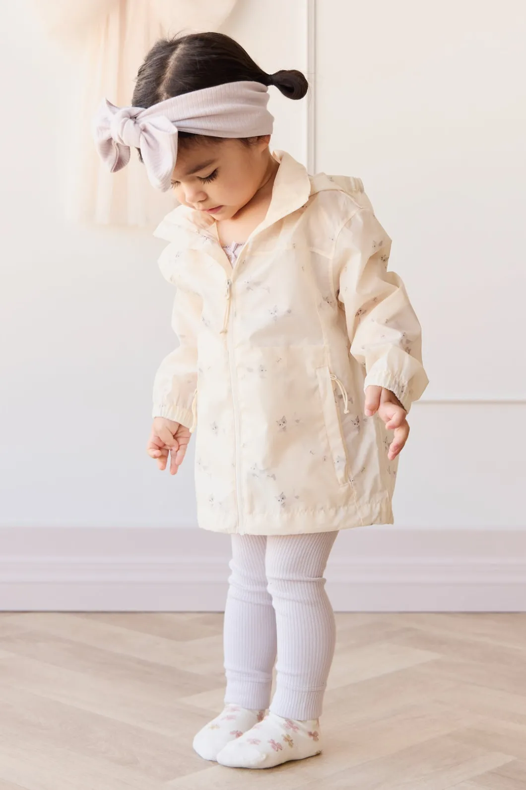 Avery Jacket - Playful Kitten Whisper White