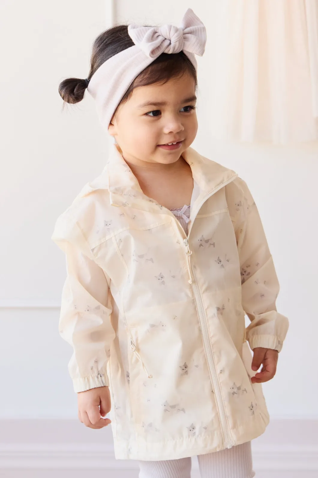 Avery Jacket - Playful Kitten Whisper White
