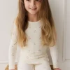 Bamboo Ari Long Sleeve Pyjama Set - Cherry Love Parchment