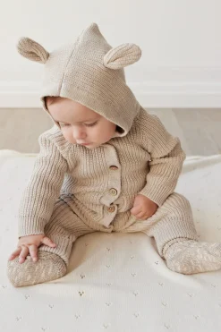 Bear Knit Onepiece - Sand Marle Fleck