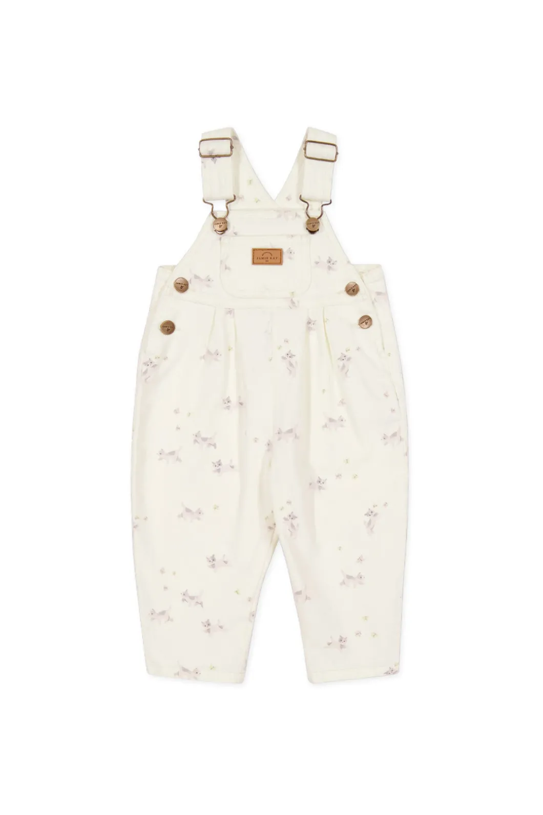 Blair Overall - Playful Kittens Whisper White Large