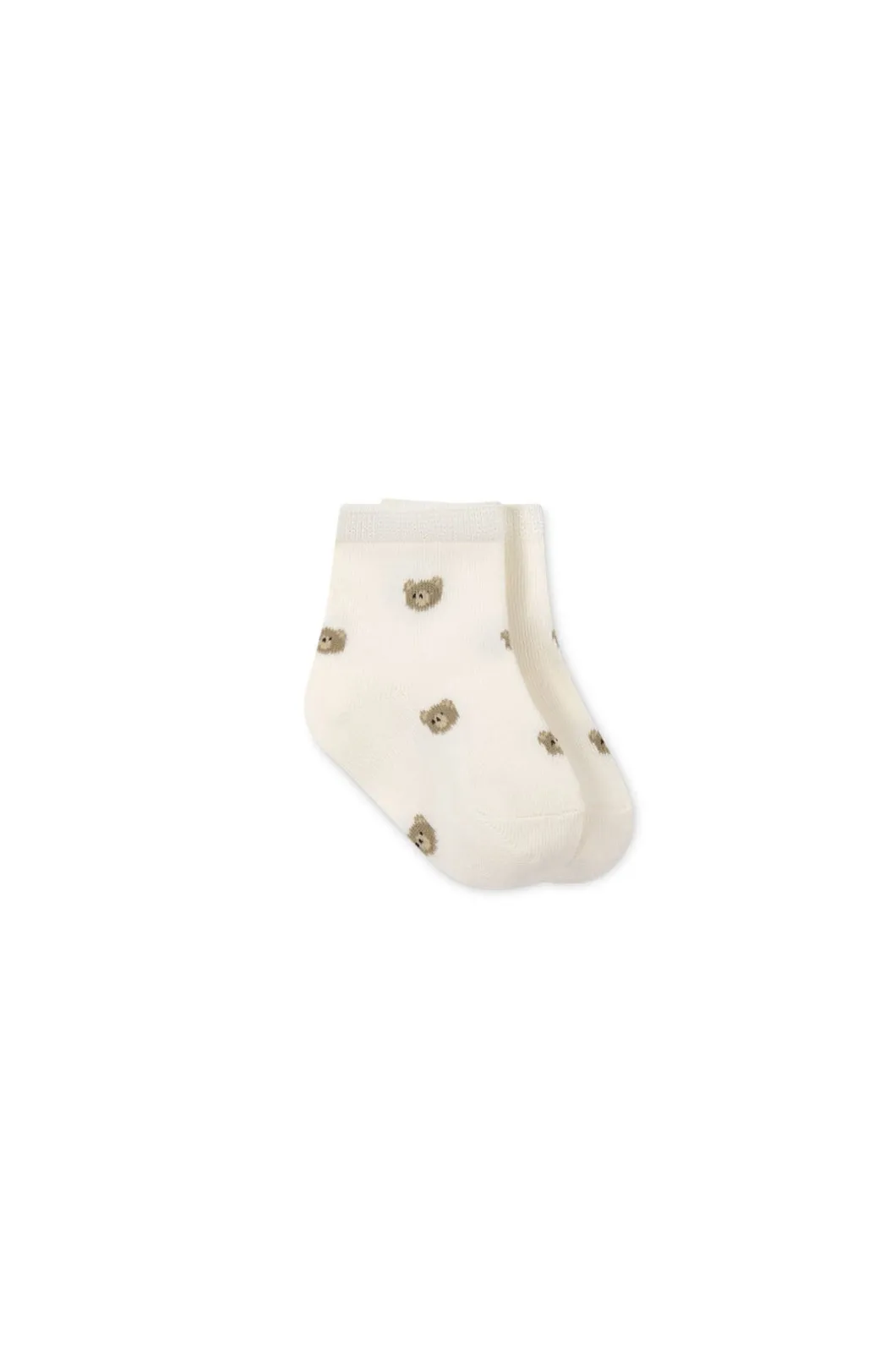 Bobbie Bear Sock - Jacquard Bobbie Bear Tofu
