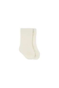 Cable Weave Knee High Sock - Plaster