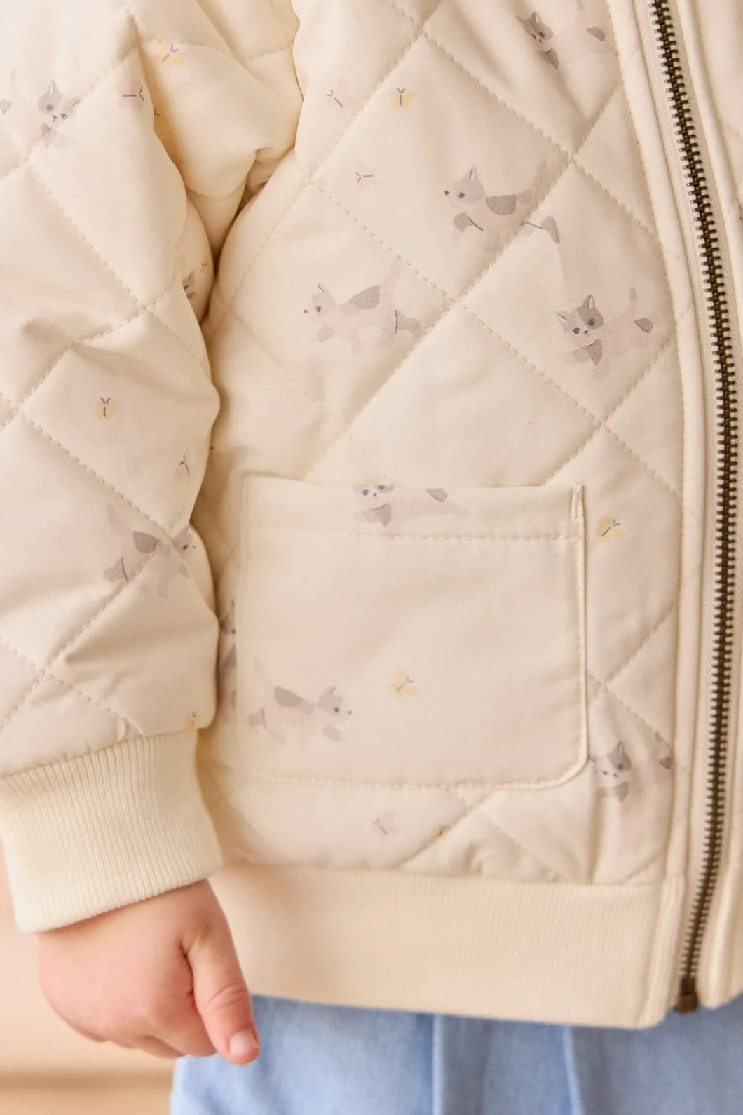 Cammy Jacket - Playful Kitten Whisper White