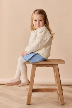 Cammy Jacket - Playful Kitten Whisper White