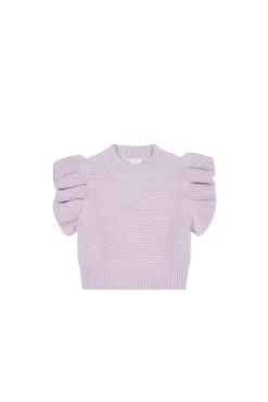 Caroline Frill Vest - Popsicle