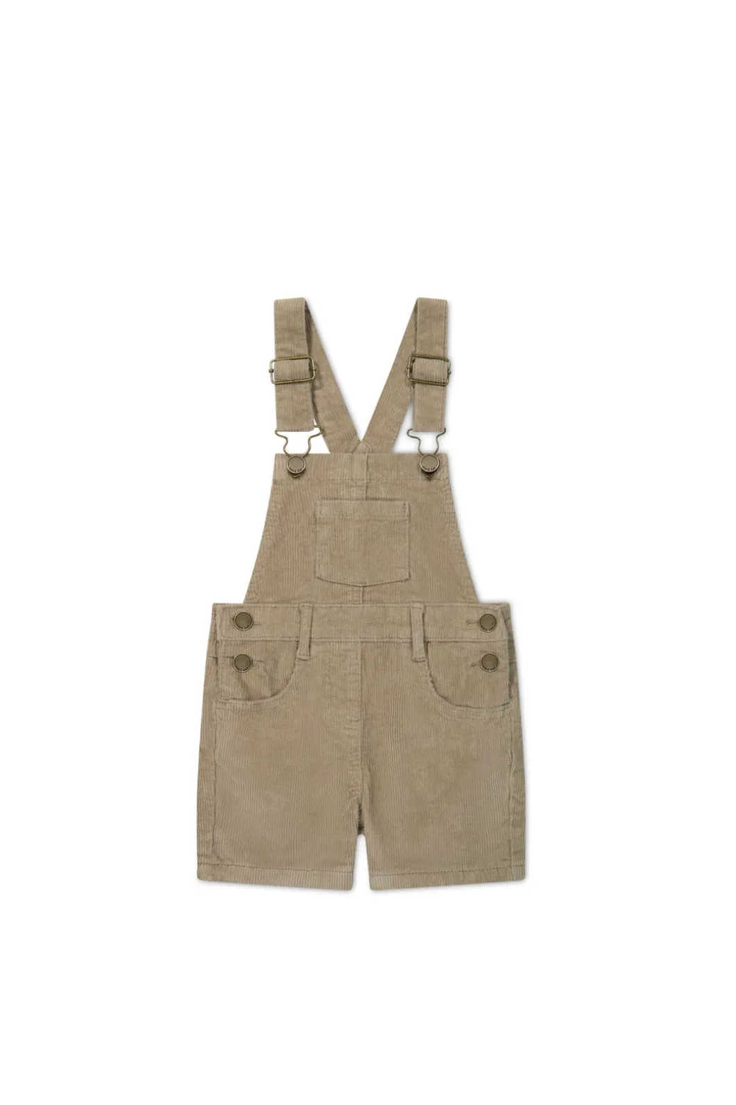 Casey Short Cord Overall - Vintage Taupe