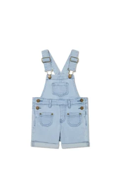Chase Short Overall - Washed Denim
