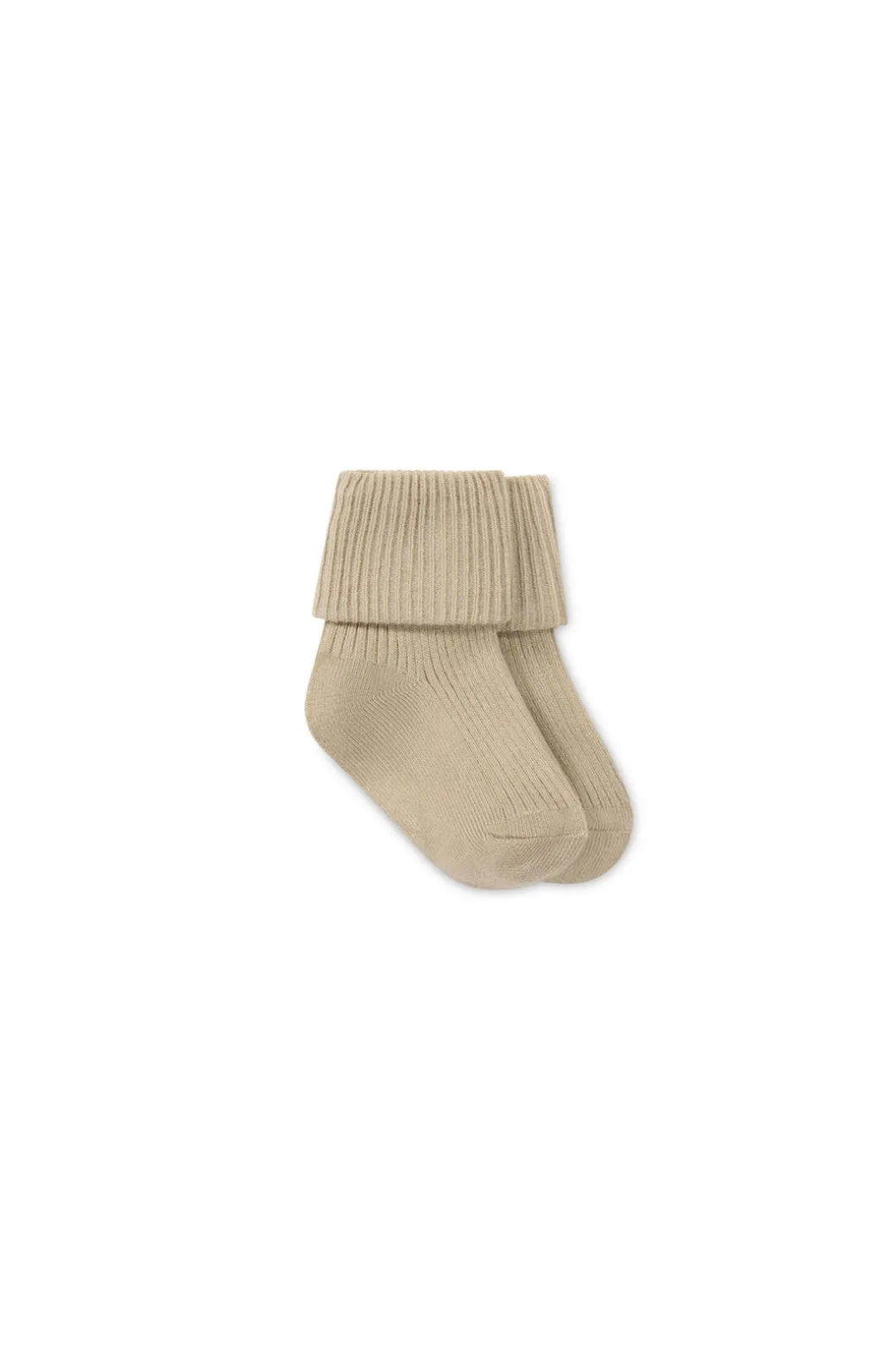 Classic Rib Sock - Biscuit