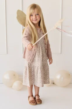 Dotty Cardigan - Dusky Rose