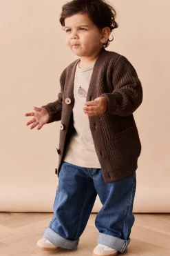 Edwin Knit Cardigan - Dark Coffee