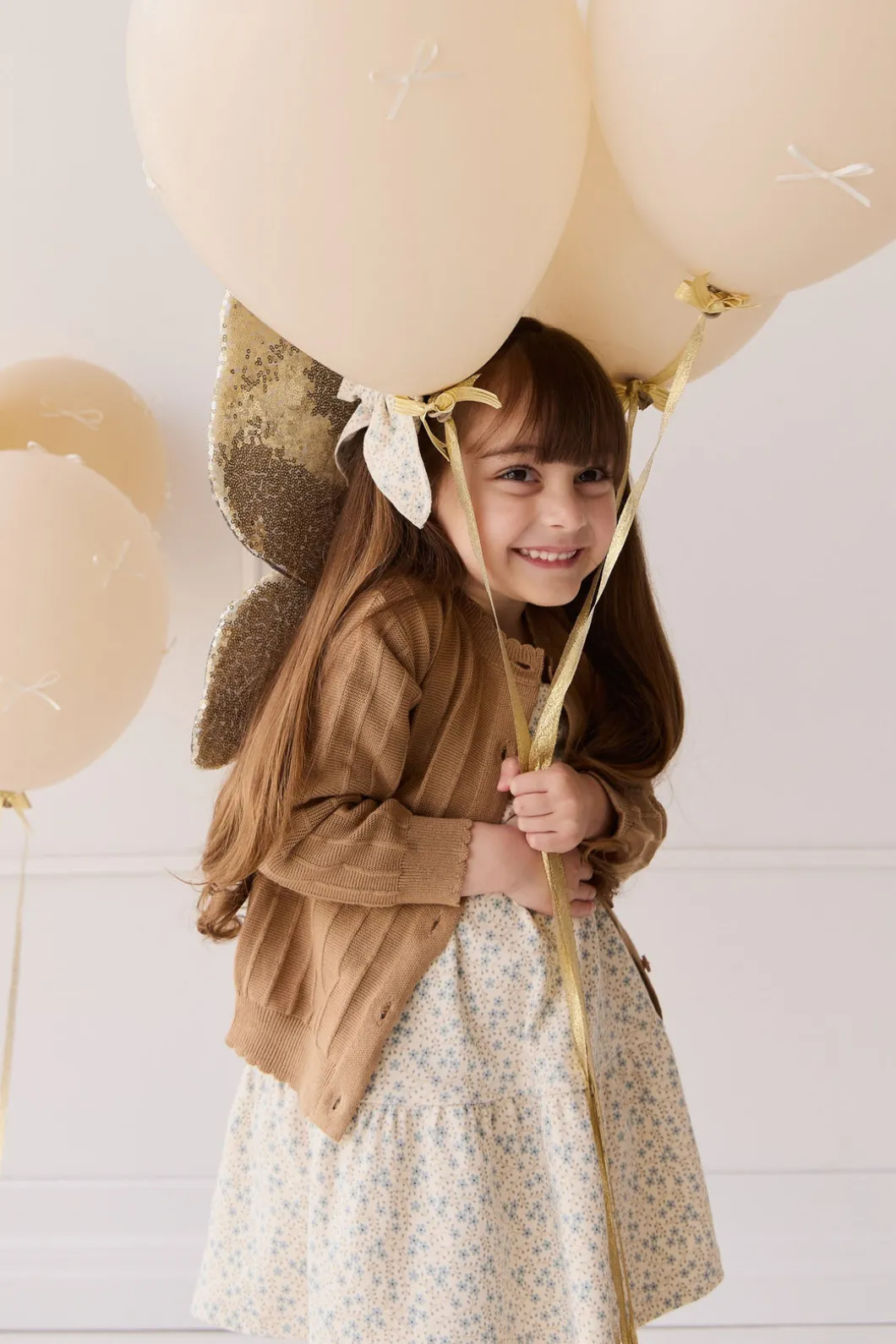 Emily Knitted Cardigan - Caramel Cream