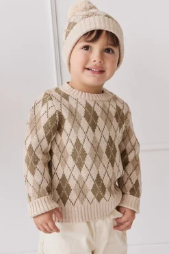 Enzo Hat - Enzo Jacquard Oatmeal Marle