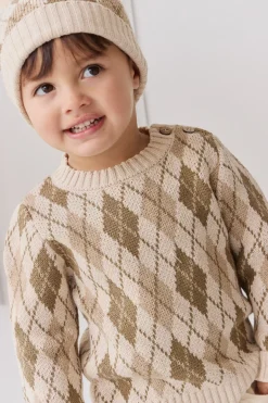 Enzo Jumper - Enzo Jacquard Oatmeal Marle