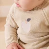 Ethan Jumper - Biscuit Jacquard Fresh Apple