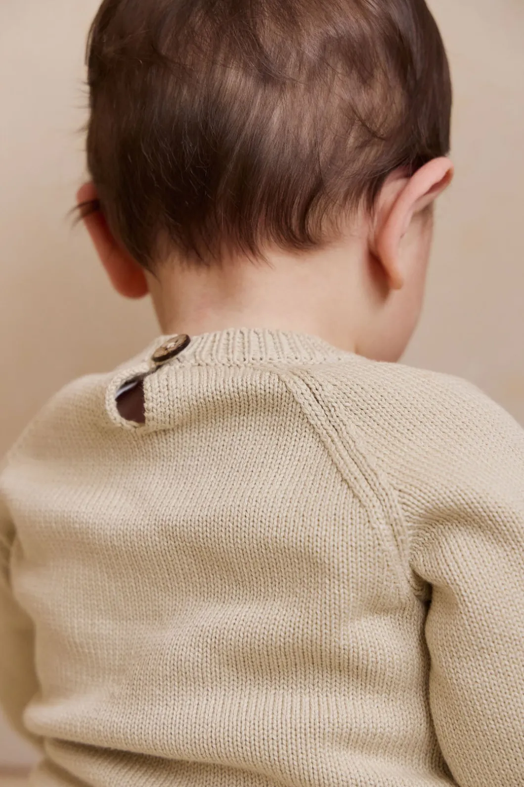 Ethan Jumper - Biscuit Jacquard Fresh Apple