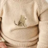 Ethan Jumper - Oatmeal Marle Leopard
