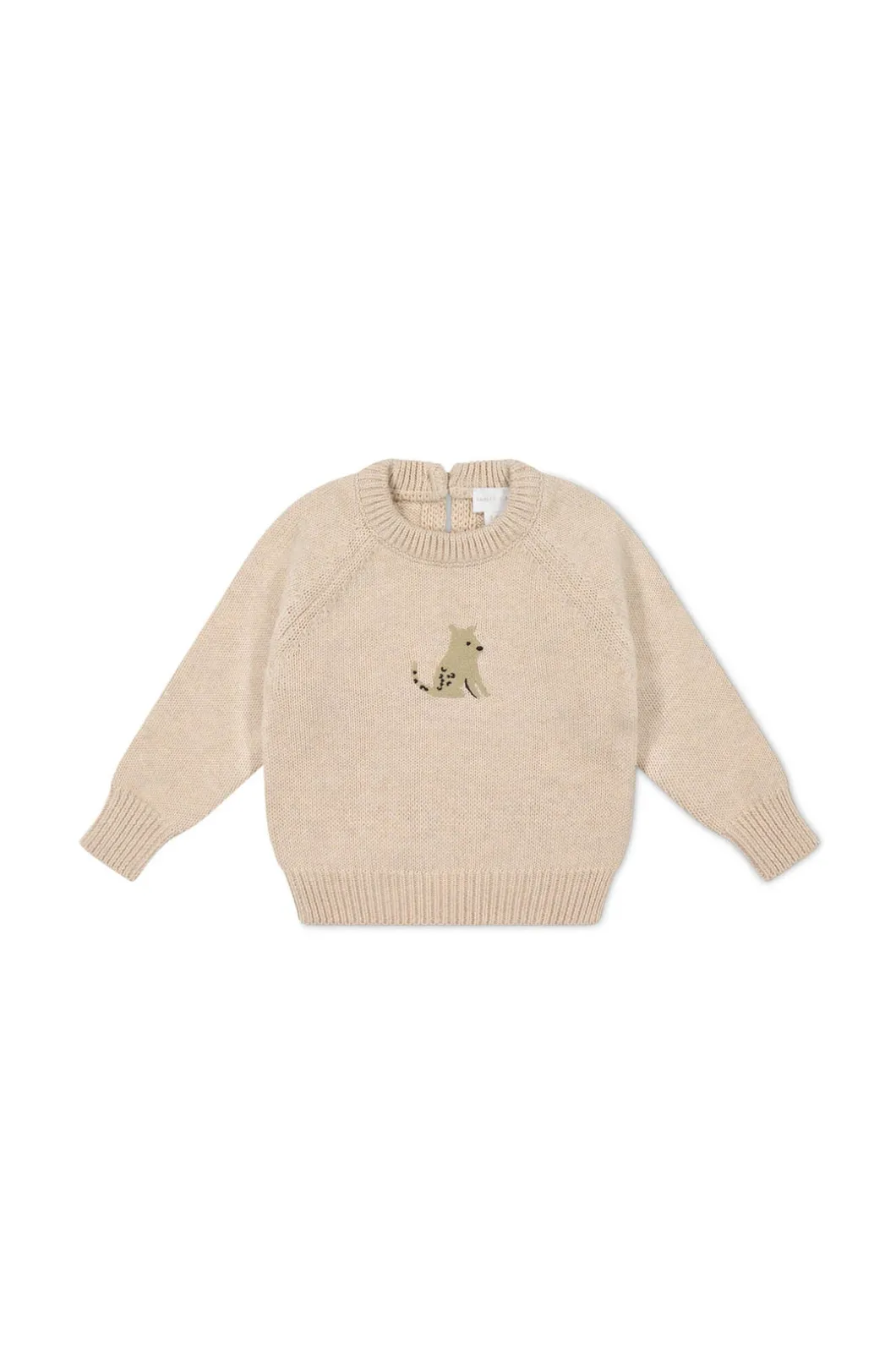 Ethan Jumper - Oatmeal Marle Leopard