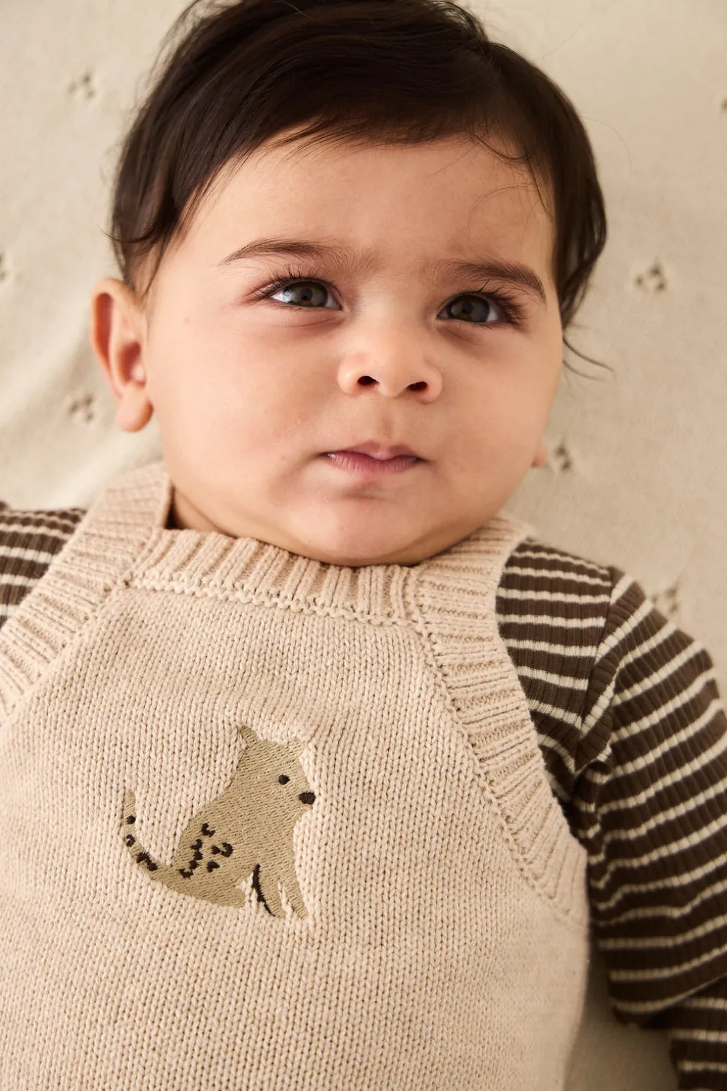 Ethan Playsuit - Oatmeal Marle Leopard
