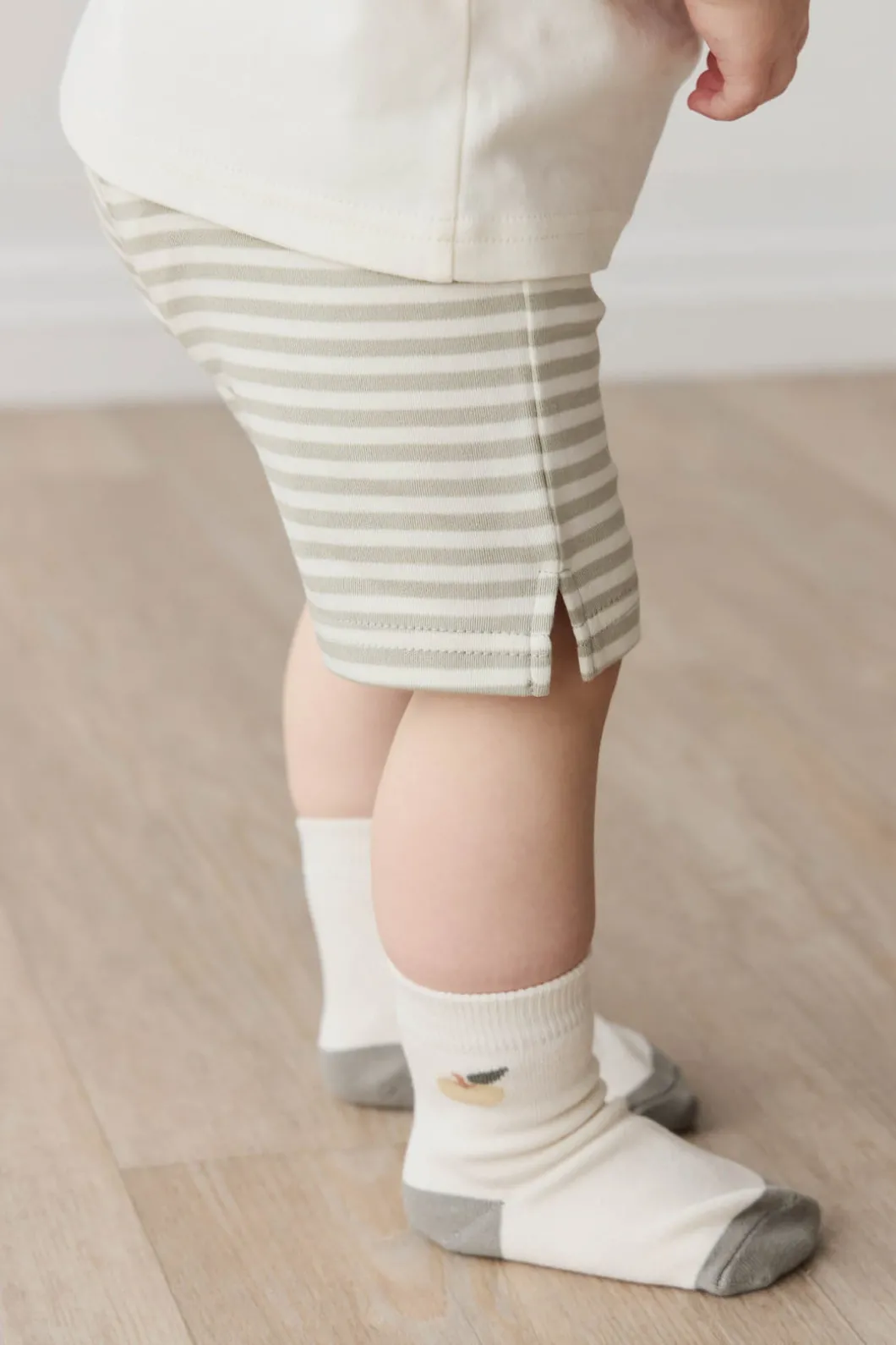 Fresh Apple Crew Sock - Jacquard Fresh Apple Cloud/Moss