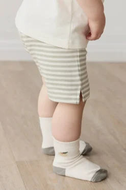 Fresh Apple Crew Sock - Jacquard Fresh Apple Cloud/Moss
