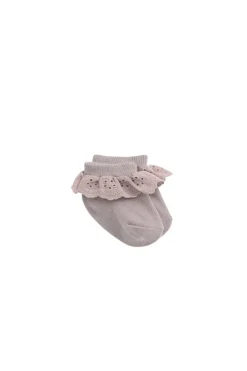 Frill Ankle Sock - Mushroom