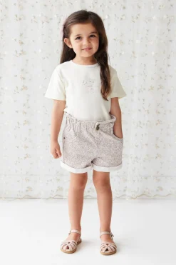 Grace Cotton Twill Short - Chloe Lilac