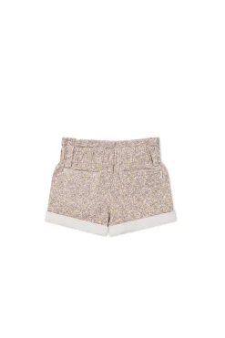 Grace Cotton Twill Short - Chloe Lilac