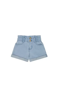 Grace Short - Washed Denim