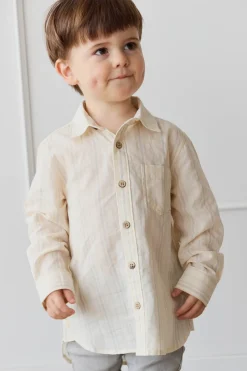 Isaiah Shirt - Coastal Stripe Cloud