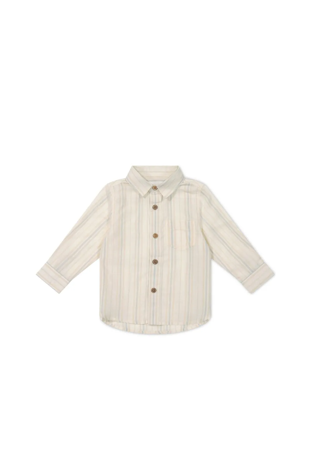 Isaiah Shirt - Coastal Stripe Cloud