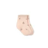 Jacquard Floral Sock - Cherry Love Blush