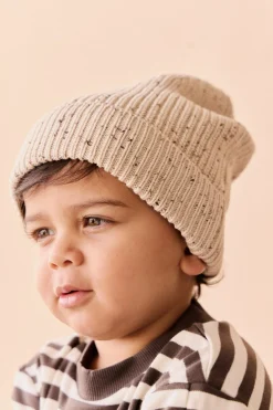 Johan Knit Beanie - Buff Fleck