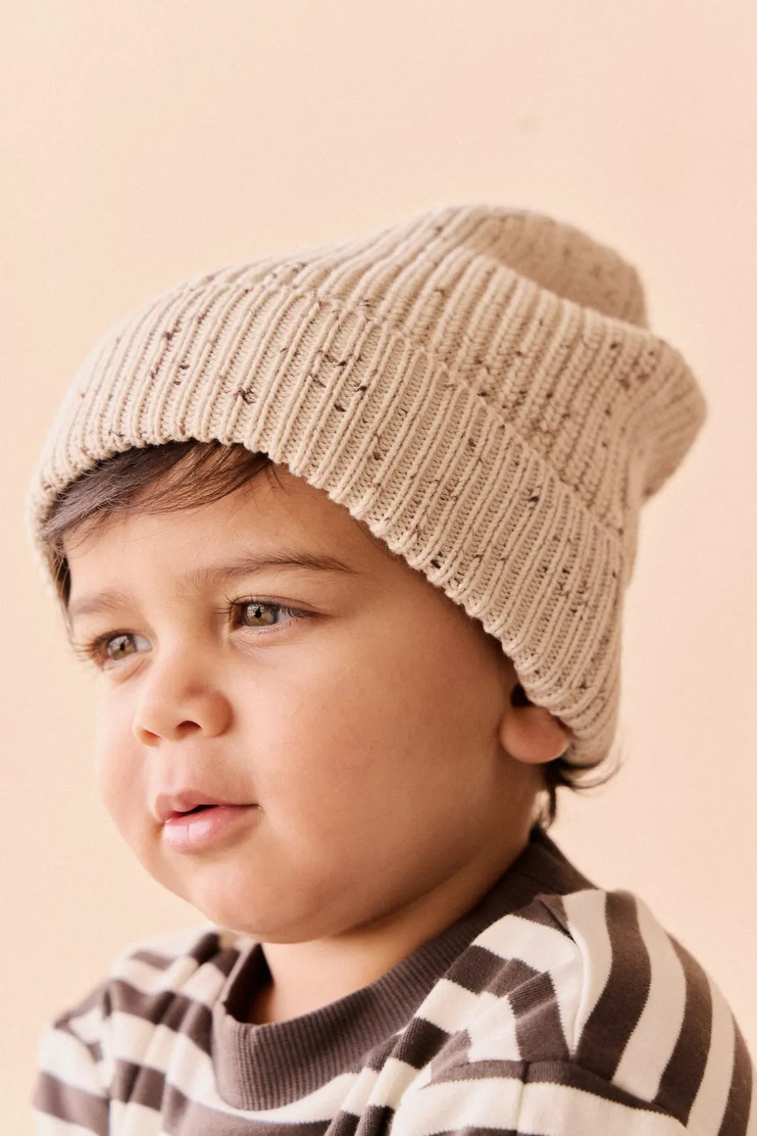 Johan Knit Beanie - Buff Fleck