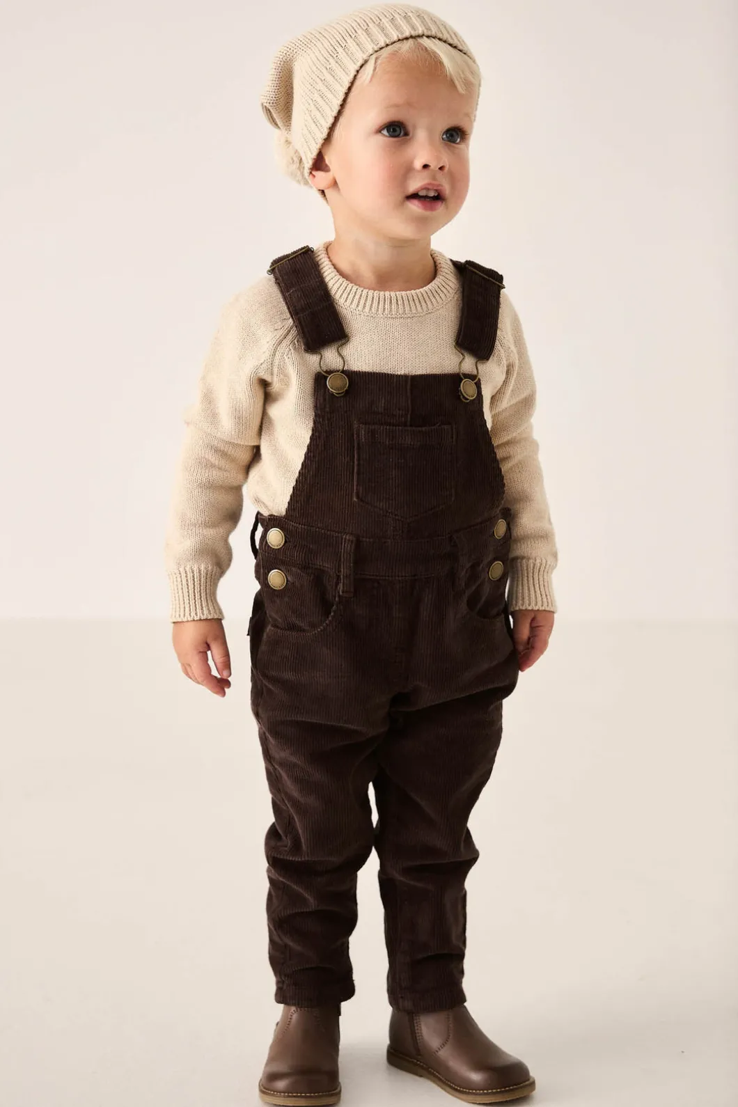 Jordie Cord Overall - Bear
