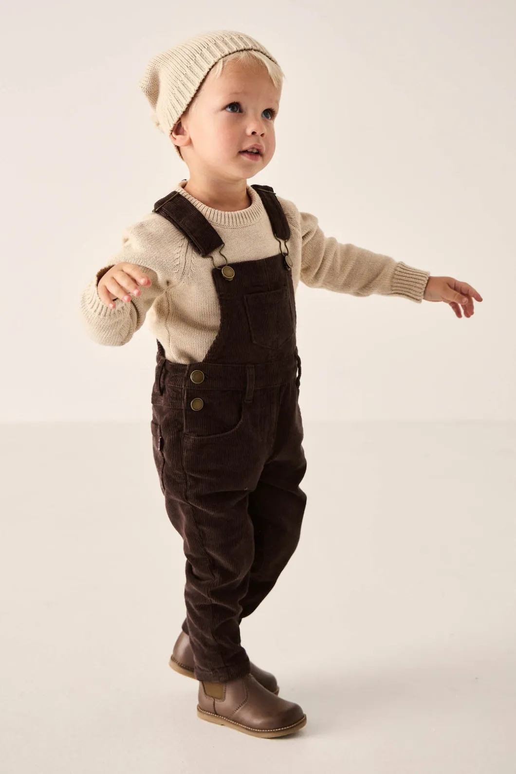 Jordie Cord Overall - Bear
