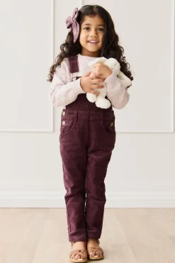 Jordie Cord Overall - Blackberry