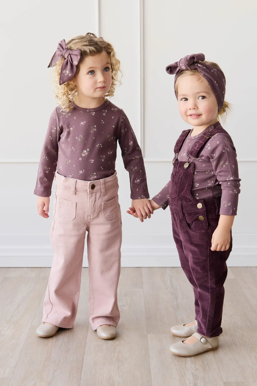 Jordie Cord Overall - Blackberry
